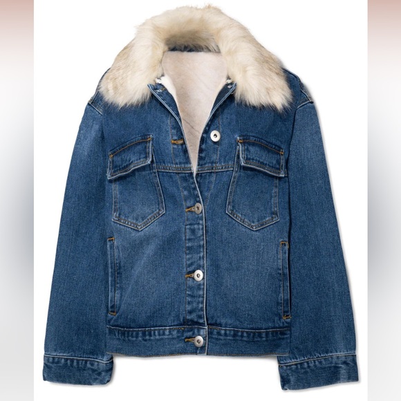BOONE POCKETED FAUX FUR DENIM JACKET - Picture 5 of 10